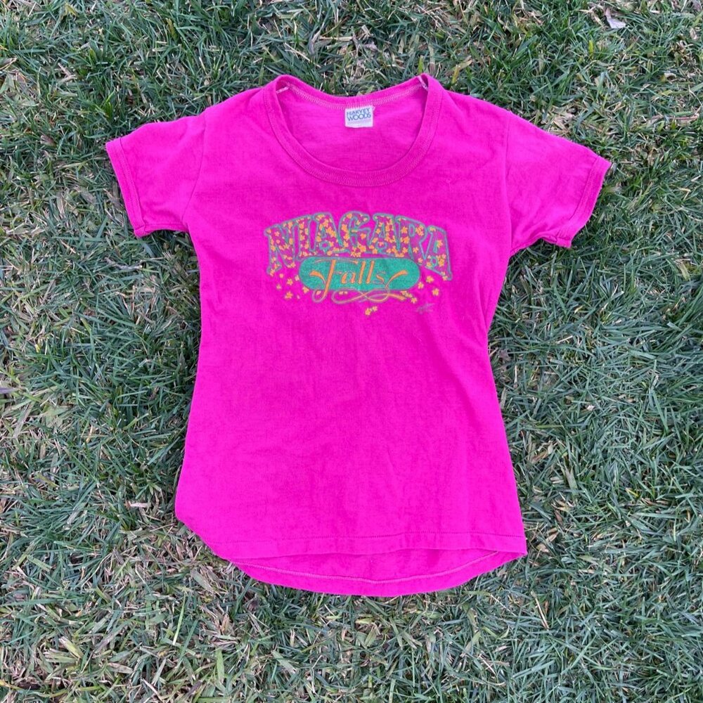 Vintage 80s Travel Shirt Niagara Falls Size M